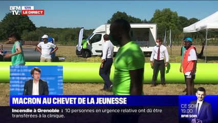 Story 1 : Emmanuel Macron sur le front social à Chambord - 22/07