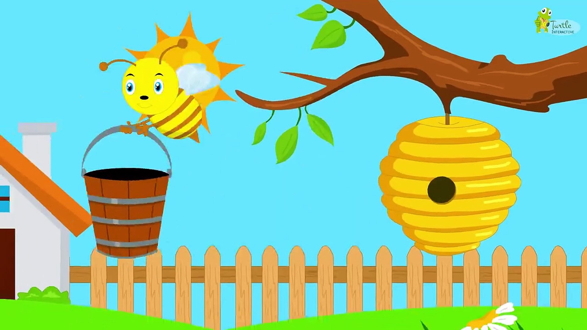Baby Bumble bee Song - Nursery Rhymes for Kids - Turtle Interactive