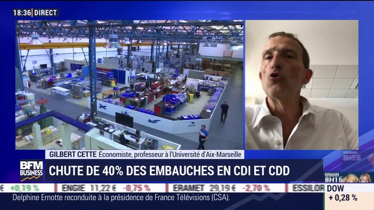 Chute de 40% des embauches en CDI et CDD - 22/07