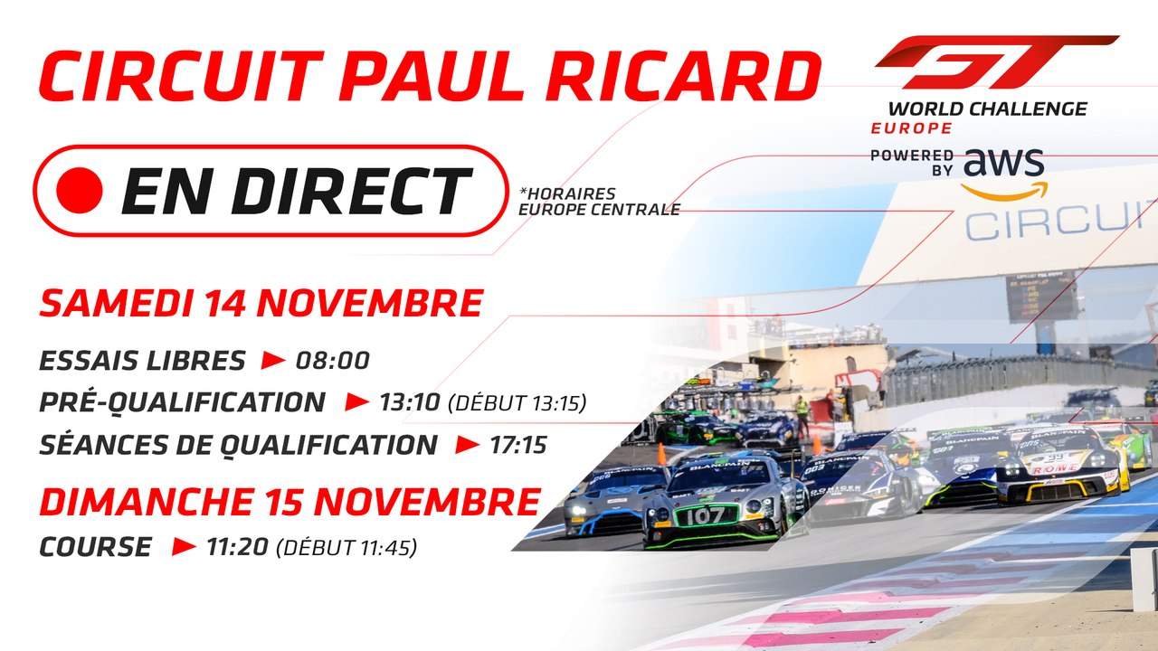 LIVE - PAUL RICARD - GT WORLD CHALLENGE EUROPE - 2020- FRENCH.