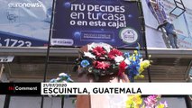 نمایش تابوت قربانیان کرونا در گواتمالا با هدف هشدار نسبت به خطر ویروس