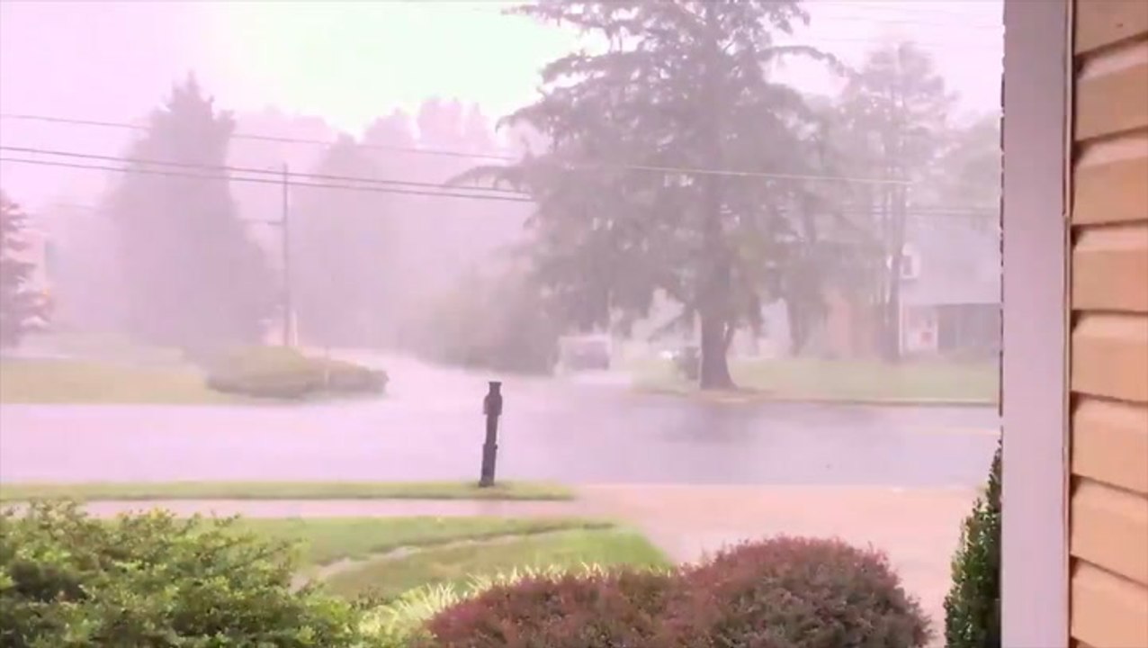 Thunder echos through neighborhood as storms roll through