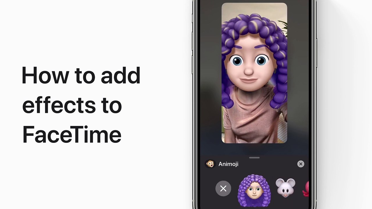 Comment ajouter des effets à FaceTime sur iPhone, iPad, et iPod touch — Apple Support