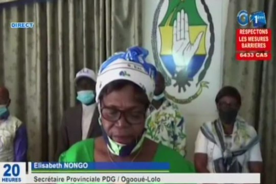 Remerciements des militants du PDG de la province de l’Ogooué Lolo