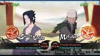 Sasuke Uchiha (Black Robe) vs Mifune