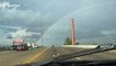 Mesmerizing rainbow paints Nashville, Tennessee skies