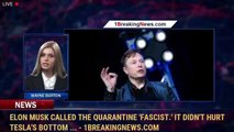Elon Musk called the quarantine 'fascist.' It didn't hurt Tesla's bottom ... - 1BreakingNews.com