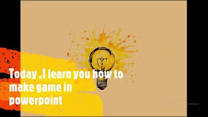 How to make game in Powerpoint