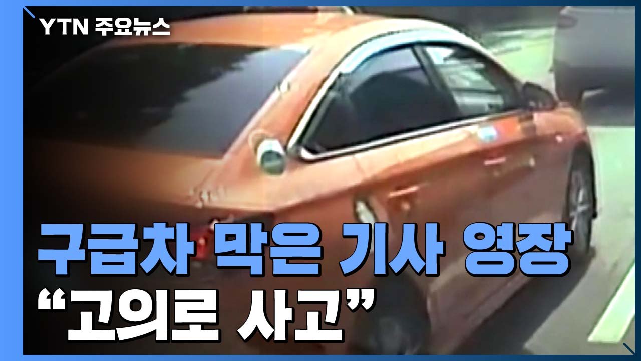 [앵커리포트] 구급차 막은 택시 기사 내일 '구속 갈림길'...경찰 "고의로 사고낸 듯" / YTN