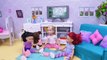 AG Dolls Sleepover Party in Dollhouse with Play Toys!