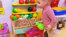 Baby Born Doll Grocery Shopping in Supermarket
