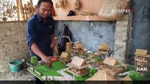 Miniatur Kampung Berbahan Bambu dari Cimareme Bandung Barat