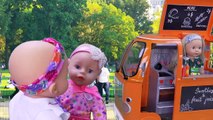 Baby Born Twins Dress Pink Doll Clothes for Park Walk.