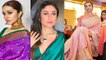 Bollywood Actresses ने जब Silk Saree पहन ढाया कहर | B-town Actresses In Silk Saree Look | Boldsky