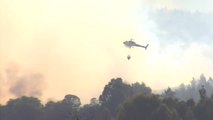 Arden más de 100 hectáreas en un incendio en Verín
