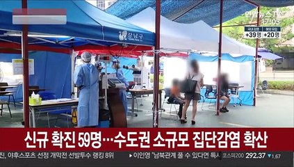 下载视频: 신규 확진 59명…수도권 소규모 집단감염 확산