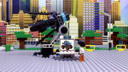 Lego Excavator Truck and Police Car Fail