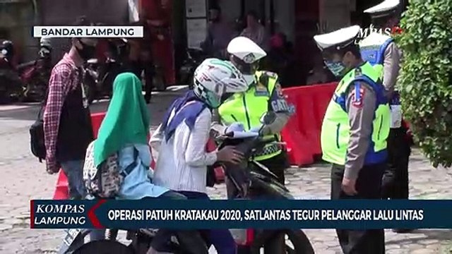 Operasi Patuh Krakatau 2020, Satlantas Tegur Pelanggar Lalu Lintas