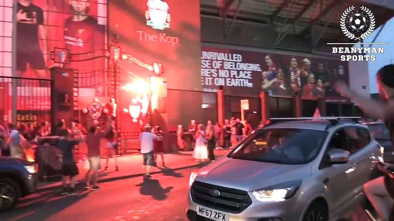 Epic Scenes At Anfield As Liverpool Fans Celebrate Historic Premier League Title Win