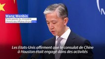 Chine: la fermeture du consulat à Houston 