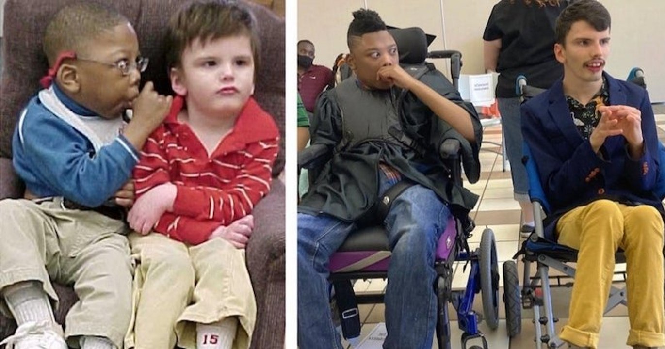 Ces deux garçons meilleurs amis, nés avec de faibles chances de survie, ont obtenu leur diplôme ensemble