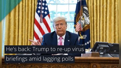 He's back: Trump to re-up virus briefings amid lagging polls, and other top stories from July 23, 2020.