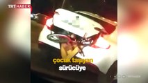 Otomobilin bagajında üç çocuk taşıyan sürücüye ceza