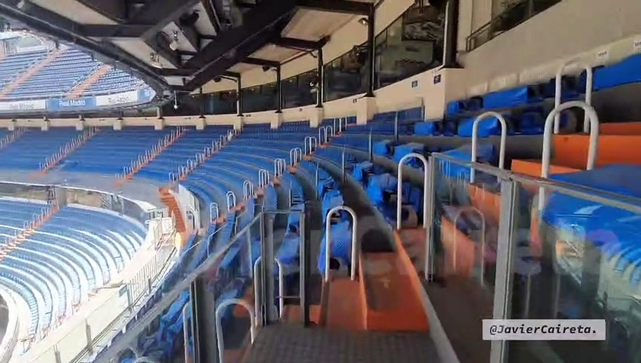El Bernabéu, irreconocible sin techo