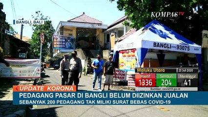 Pedagang Pasar di Bangli Belum Diizinkan Jualan