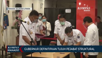 Gubernur Definitifkan Tujuh Pejabat Struktural