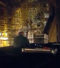 Ayasofya'da akustik ses denemesi