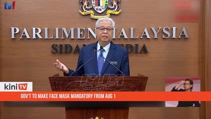 Gov't to make face mask mandatory from Aug 1
