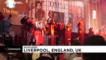 Nur alle 30 Jahre: Liverpool-Fans feiern Premier-League-Triumph