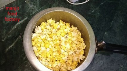Popcorn Recipe at Home || Homemade Popcorn in cooker at home