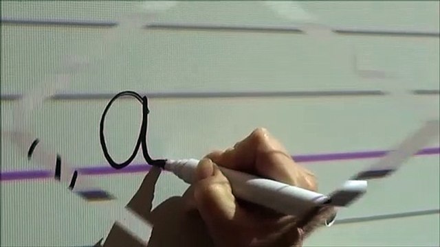 Le tracé des lettres en écriture cursive