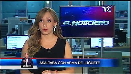 Un sujeto fue detenido con arma de juguete con la que aparentemente asaltaba en buses