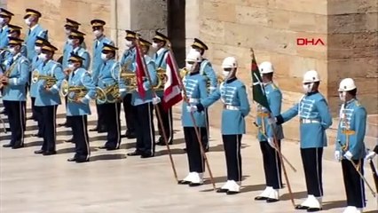 Cumhurbaşkanı Erdoğan ve YAŞ üyeleri Anıtkabir'de