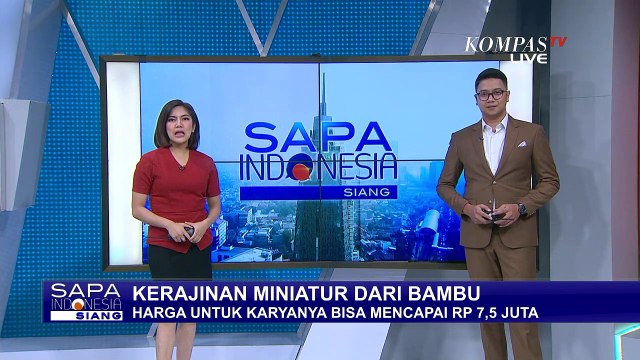 Wah! Kerajinan Miniatur dari Bambu, Harga Karyanya Capai Jutaan Rupiah