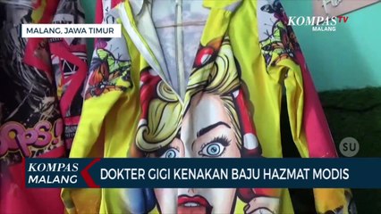 Unik dan Keren!!!! Dokter Gigi di Malang Kenakan Baju Hazmat Modis