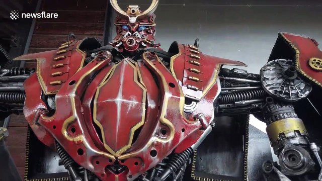 Walk among incredible collection of scrap metal sculptures of iconic movie characters in Thailand