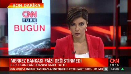 Son dakika... TCMB politika faizini yüzde 8.25'te sabit tuttu | Video