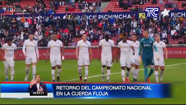 El regreso del fútbol ecuatoriano en la cuerda floja ante alza de contagios de covid-19