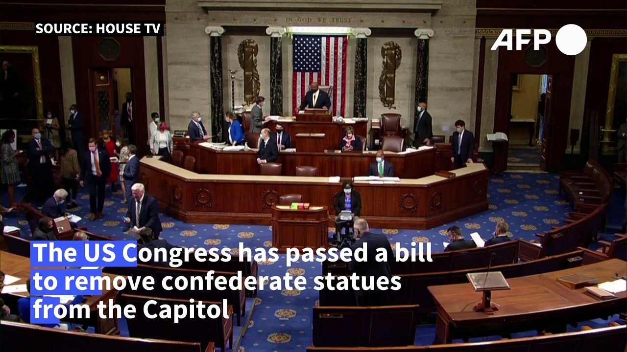 US House passes bill to remove confederate statues from Capitol Vidéo