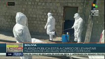 Policía boliviana retira 420 cuerpos de las calles en 5 días