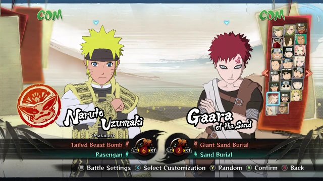Naruto Uzumaki (Matador) vs Gaara of the Sand