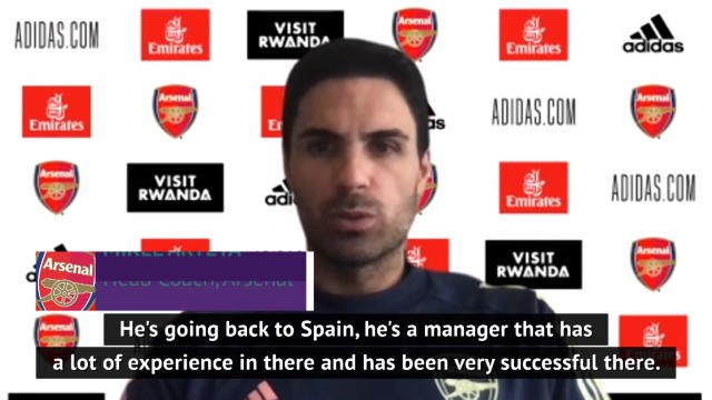 Arteta congratulates Emery on landing Villarreal job