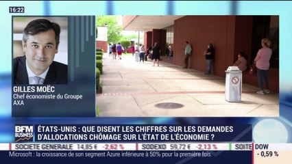 Download Video: Gilles Moëc (Groupe AXA) : Que disent les chiffres sur les demandes d'allocations chômage sur l'état de l'économie américaine ? - 23/07