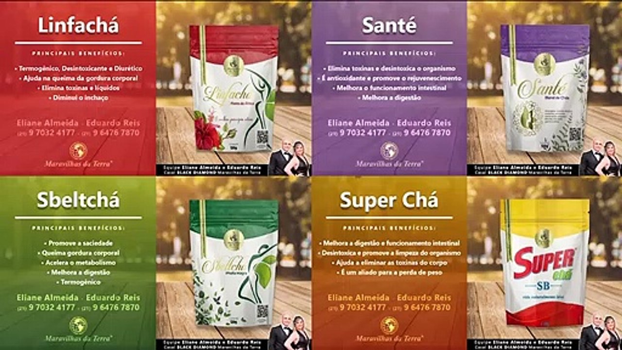 Cha In Natura - Chas Funcionais - #ProdutosMaravilhasDaTerra #SecaBarriga #ProdutosNaturais