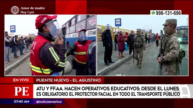 Operativo educativo para informar sobre el uso de protectores faciales | Primera Edición (HOY)