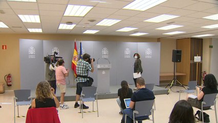 María José Sierra, directora adjunta del CCAES, en rueda de prensa